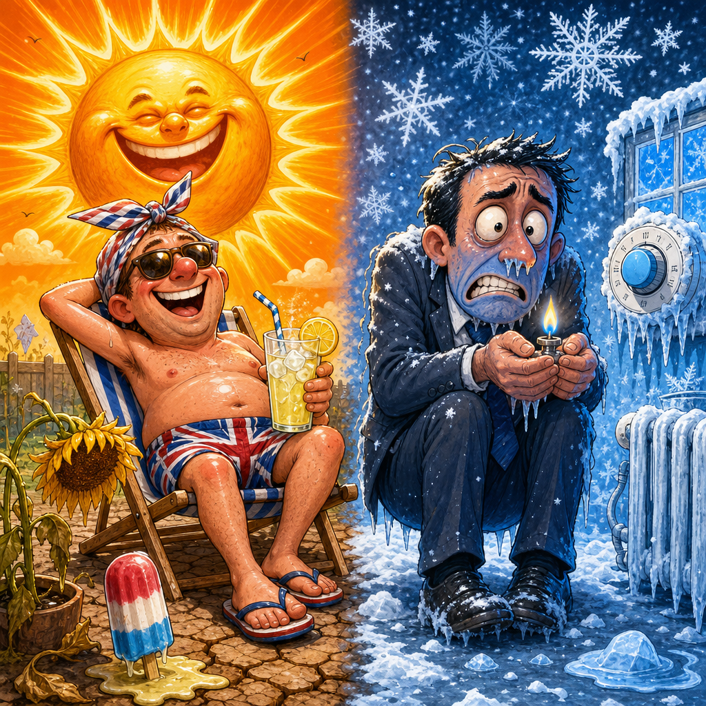 Illustration for joke: The Jackdaw boss warns Britain faces winter fuel shortages unless the North Sea gas field gets appro