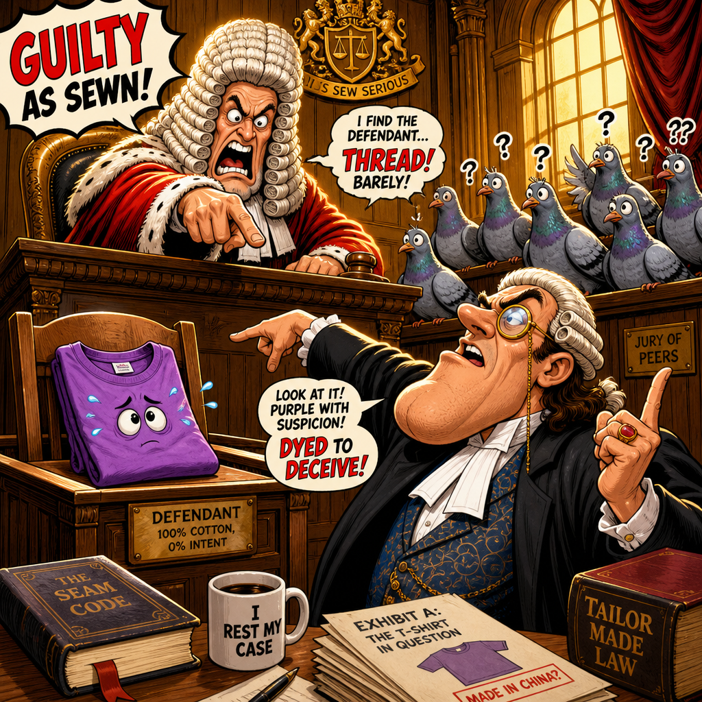 Illustration for joke: Reform UK have reported someone to the police over a cheeky T-shirt about Nigel.