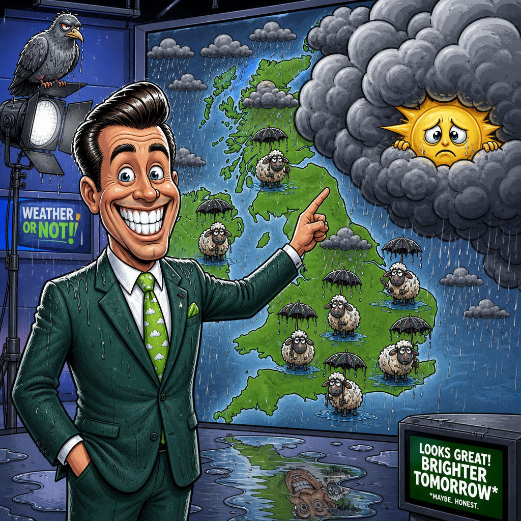 Illustration for joke: Why did the British weather forecaster get sacked?