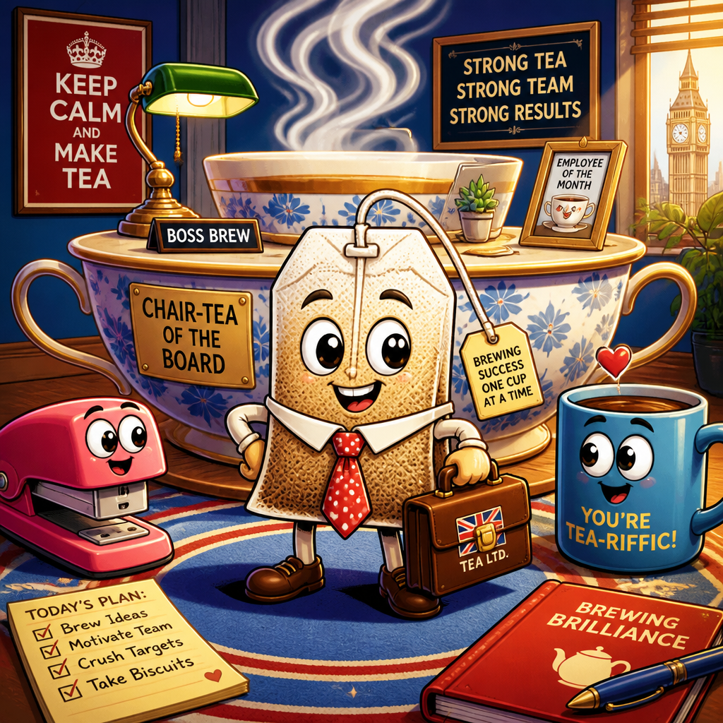 Why did the British tea bag apply for a job at the office?