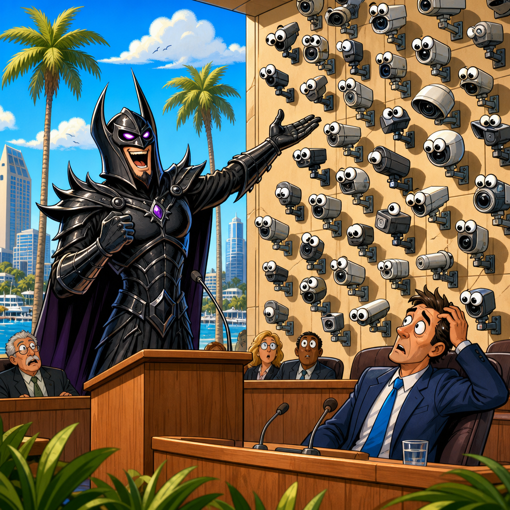 Darth Vader has been lobbying San Diego to install more surv