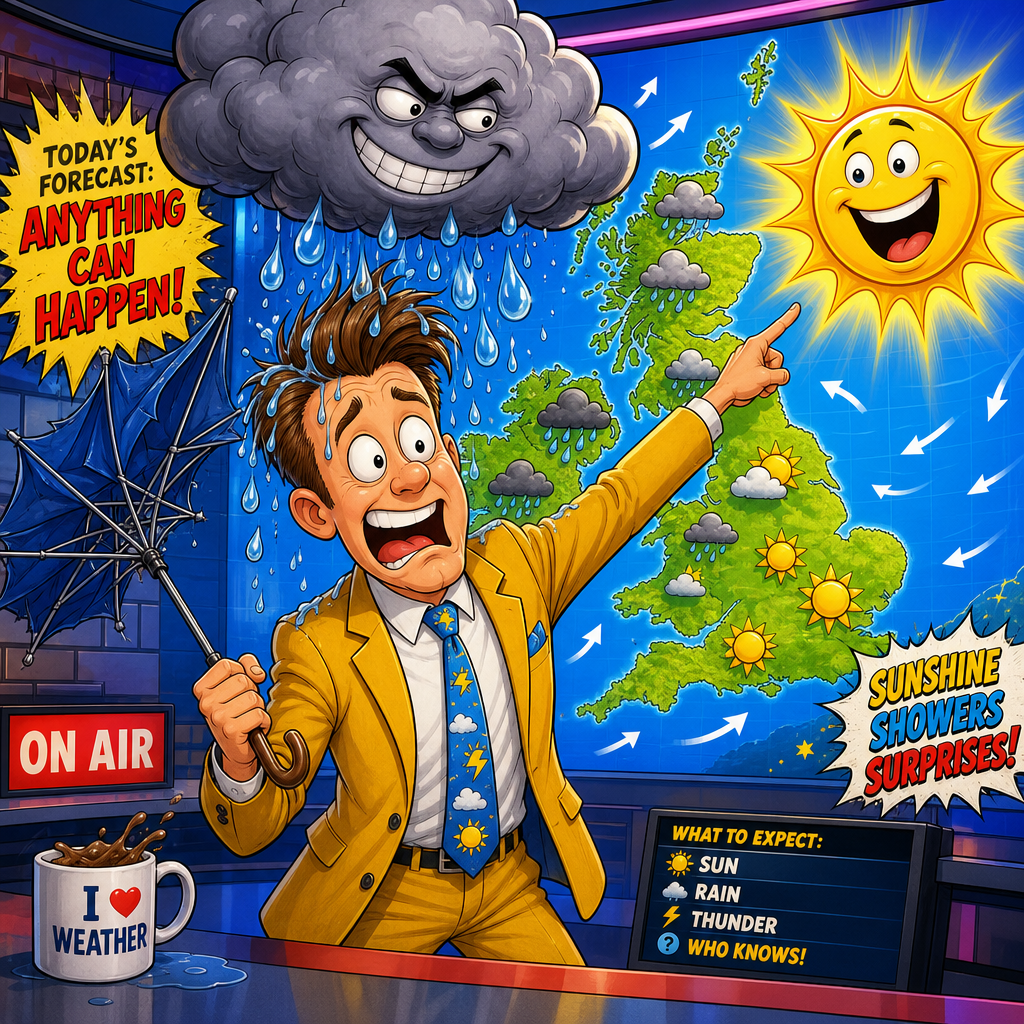 Why did the British weather forecaster refuse to make any pr