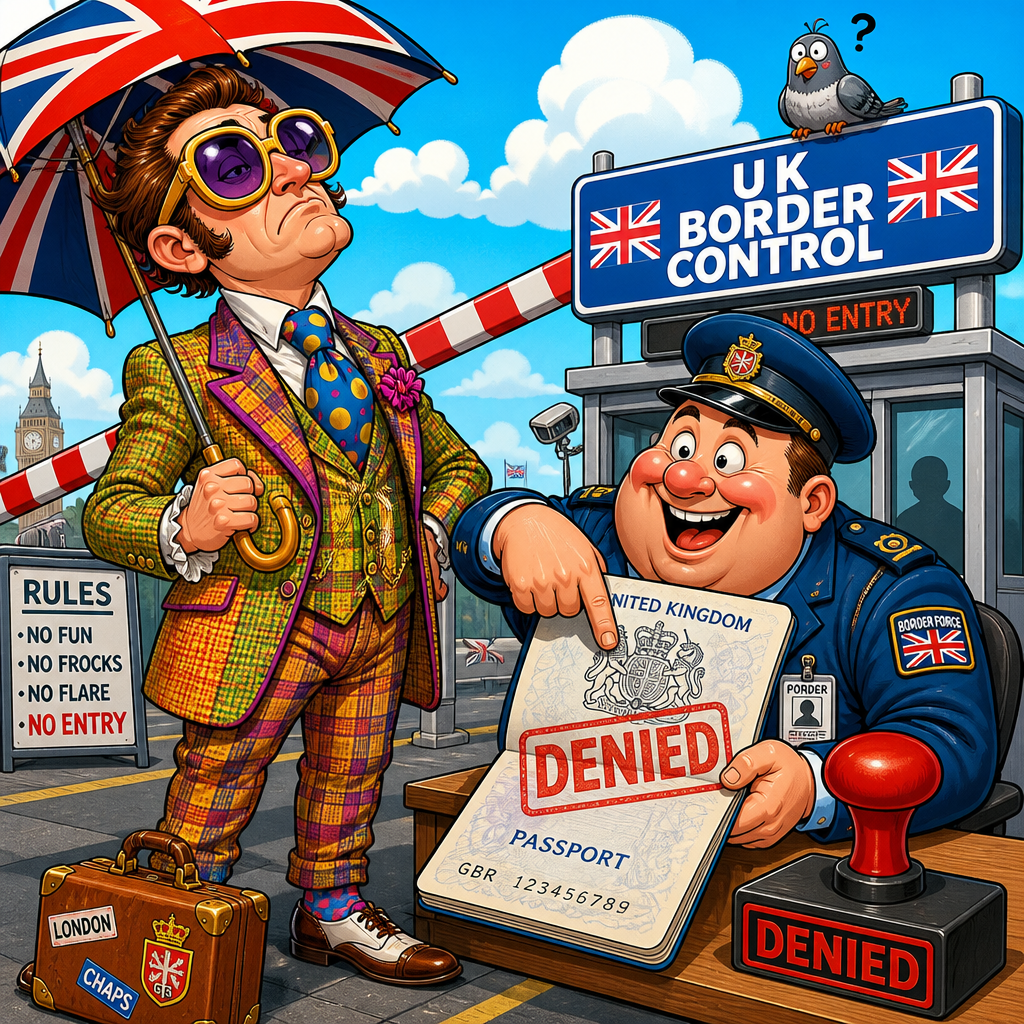 Illustration for joke: Milo Yiannopoulos, the ex-gay still-British commentator who once demanded 'zero immigration, no ifs,