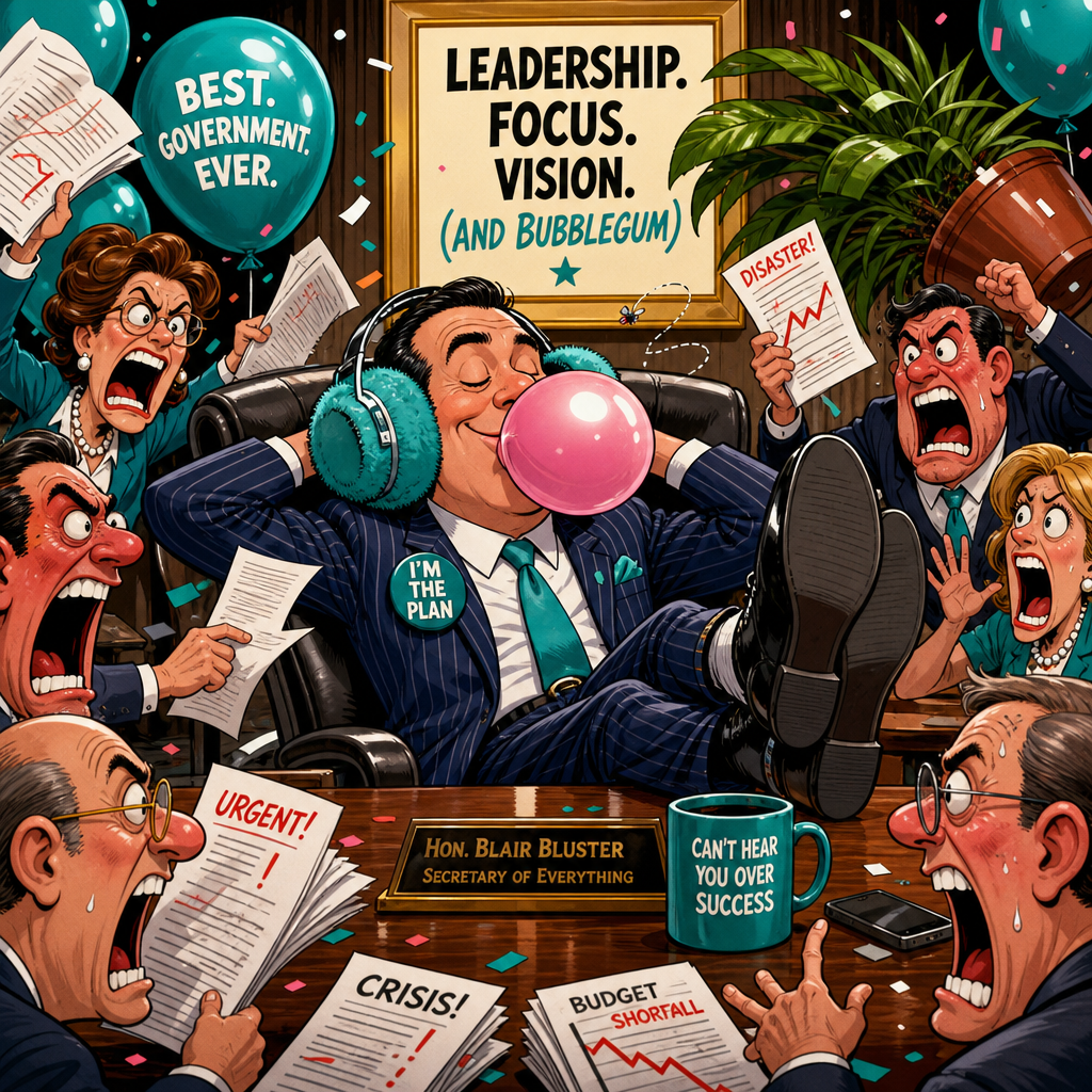 Illustration for joke: Nigel Farage says he 'wasn't even listening' during the meeting at the centre of the donations scand