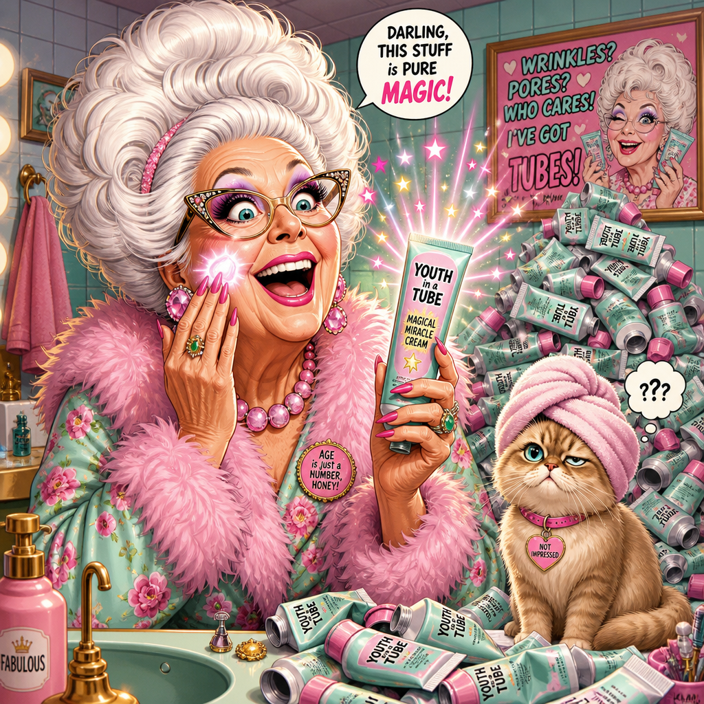 Illustration for joke: Shoppers are raving about a 'miracle in a tube' anti-ageing cream, with some claiming they've been u