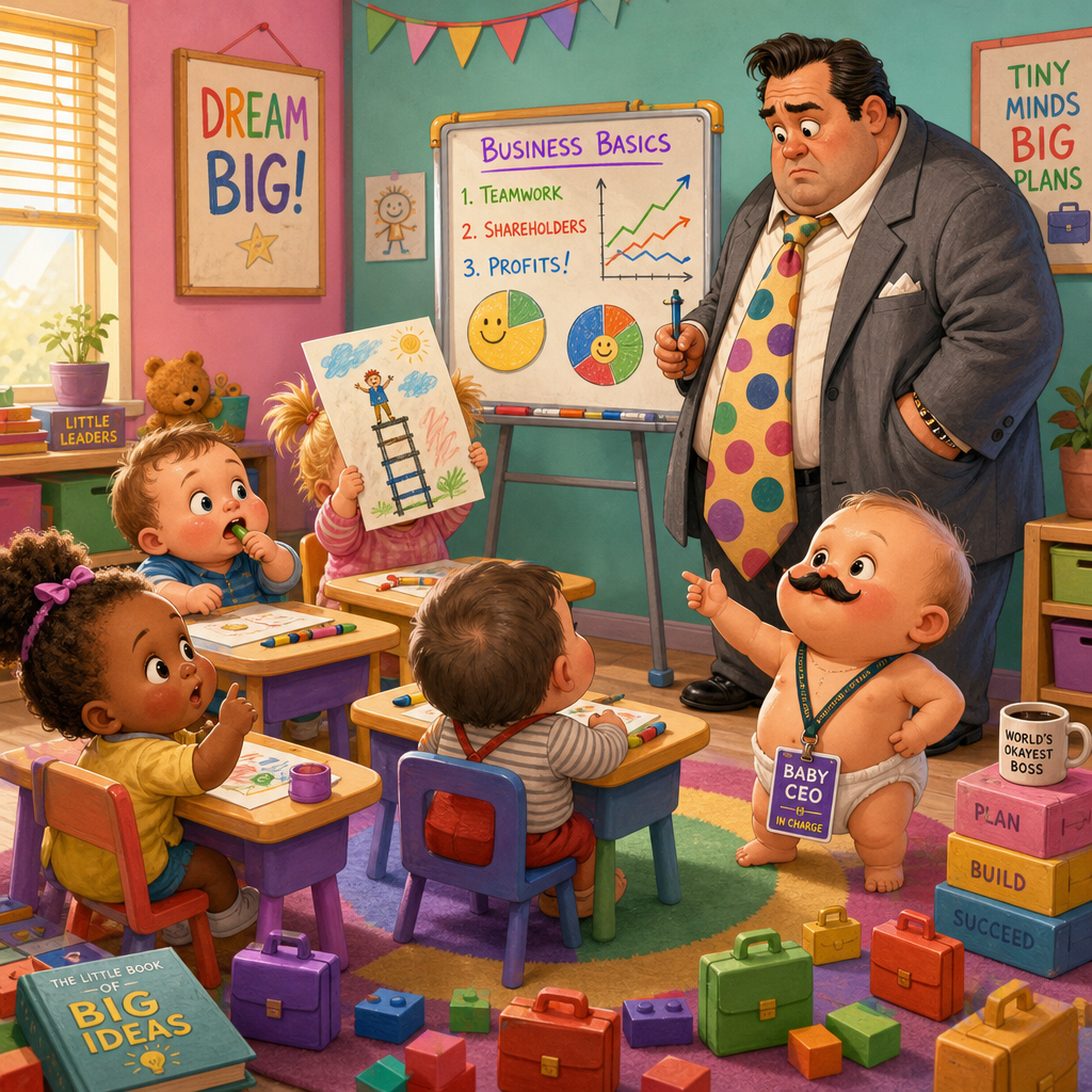 Illustration for joke: Alan Milburn says employers should teach kids as young as four about careers.