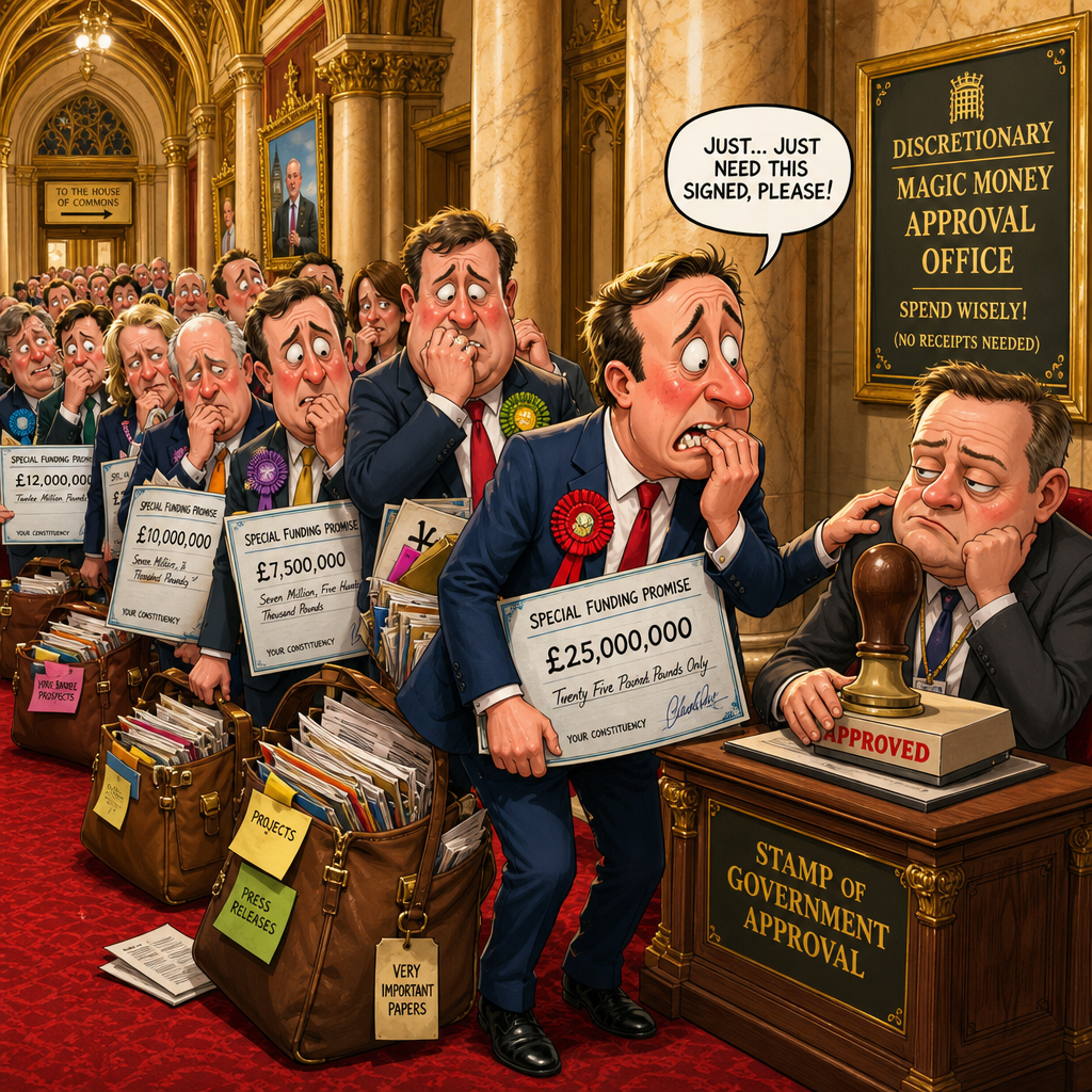 Illustration for joke: A second Labour MP has referred himself for investigation over Covid loan repayments.